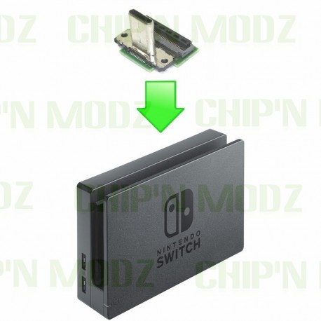 Réparation Port USB Type-C mâle Dock TV Nintendo Switch