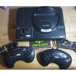 Megadrive (PAL RGB) Mod "SWITCHLESS" + 1 manette + Sonic (complet) - SEGA - Sans boite ni notice 