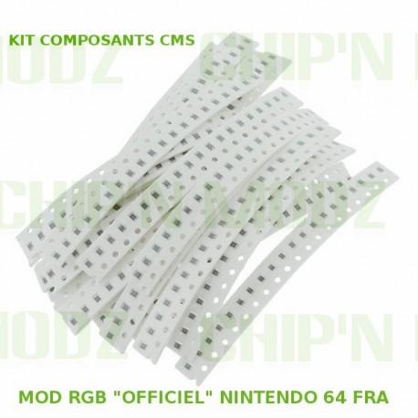 Kit composants CMS MOD RGB OFFICIEL N64 FRA