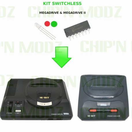 Installation Mod "Switchless" Megadrive - Dézonnage intégral