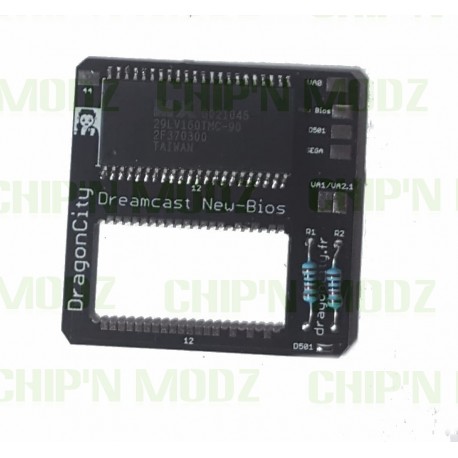 PCB New-bios + Bios Dreamshell "No GD-ROM" assemblé