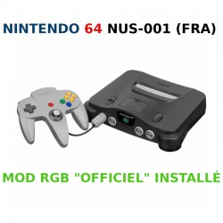 Nintendo 64 FRA - Mod RGB "Officiel" - Console + Alim