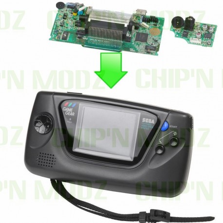 Remplacement carte mère / écran + carte son - Sega Gamegear