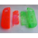 Coques rouge / verte transparentes Joy-Con Gauche & Droit