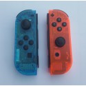 Joy-con Custom - Bleu / Rouge translucide - Remis à neuf