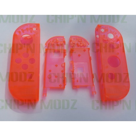 Coques rouges transparentes Joy-Con Gauche & Droit