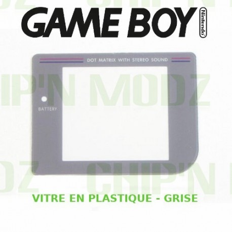 Vitre Gameboy, Grise - Plastique - Auto-Adhésive