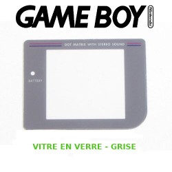 Vitre Gameboy, Grise - EN VERRE - Auto-Adhésive