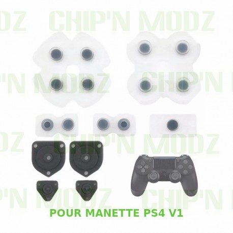 Caoutchoucs contact Boutons - Manette PS4 v1