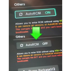 Désactivation mode "AUTO RCM"