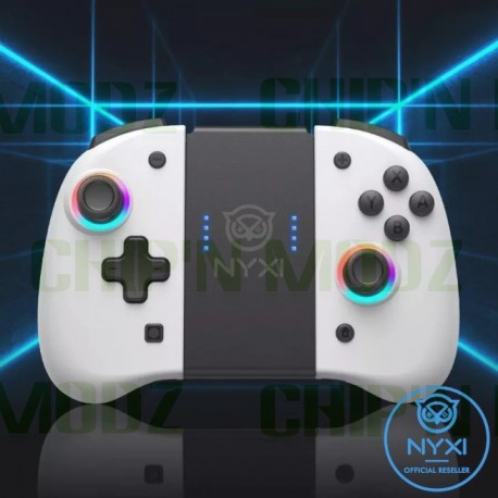 Manettes type "Joy-con" Pro BLANC - Nyxi Gaming