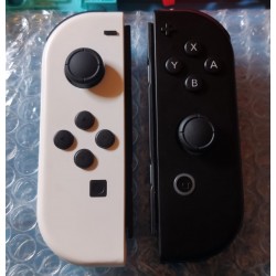 Joy-con Custom "Blanc / Noir" - Remis à neuf