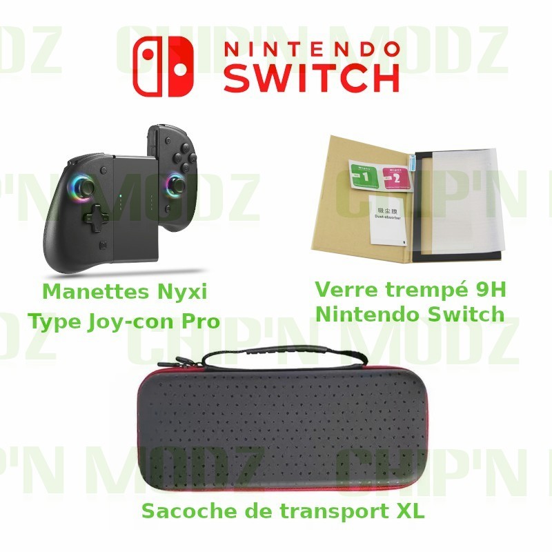 Sacoche Switch XL compatible Joy-con Pro Nyxi / Hori Split Pad