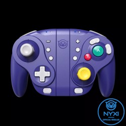 Nyxi Wizard Violet - Manette / Joy-con Nintendo Switch - Style GameCube