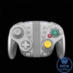Nyxi Wizard SILVER - Manette / Joy-con Nintendo Switch - Style GameCube