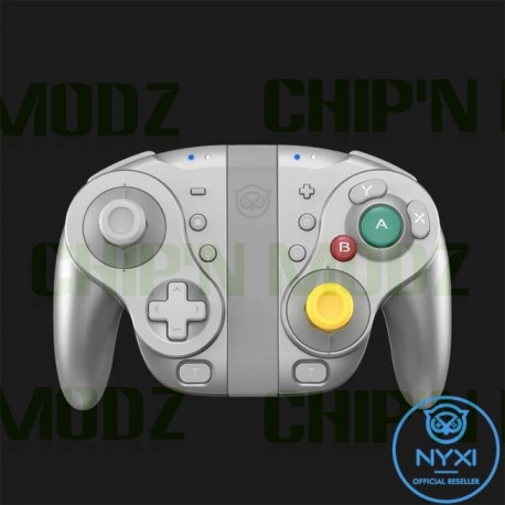 Nyxi Wizard SILVER - Manette / Joy-con Nintendo Switch - Style GameCube