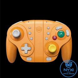 Nyxi Wizard Orange - Manette / Joy-con Nintendo Switch - Style GameCube