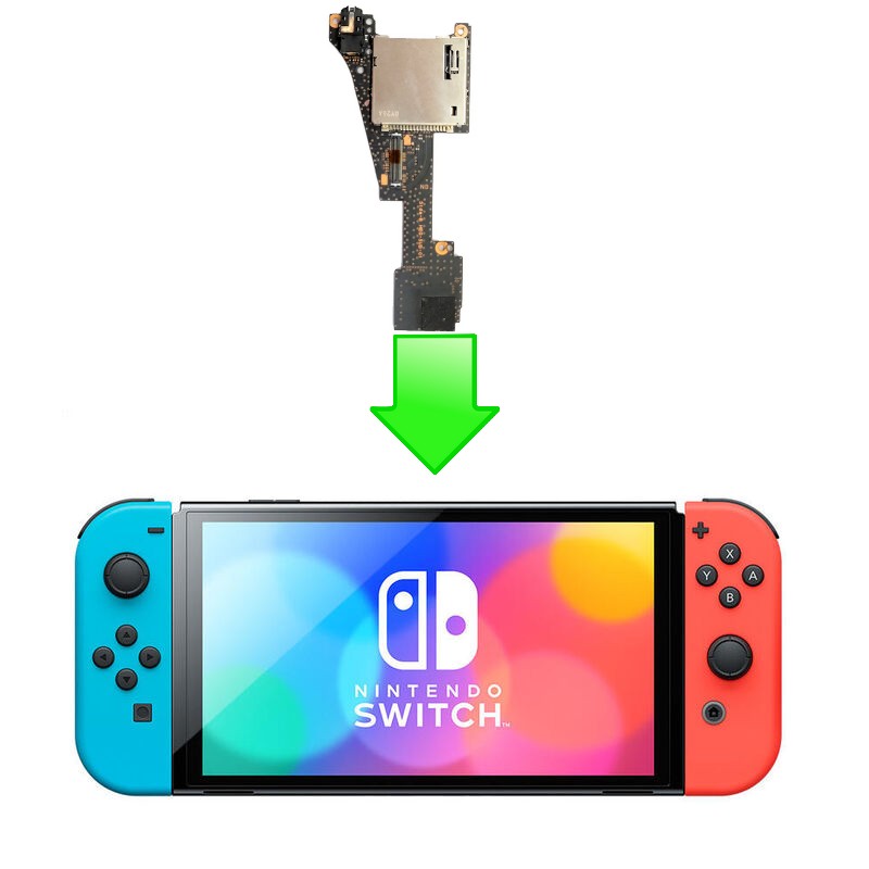 Réparation lecteur micro sd Nintendo switch paris