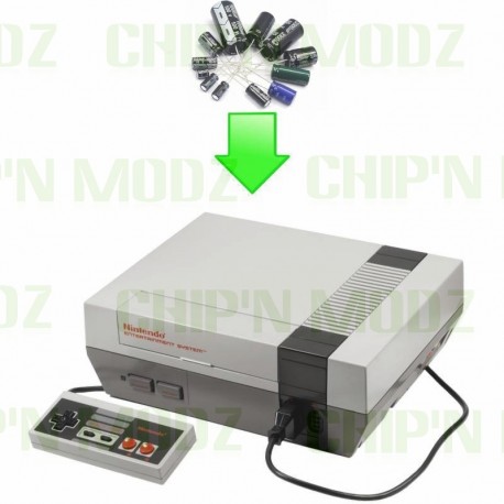 Remplacement condensateurs NES FRA (Module AV)