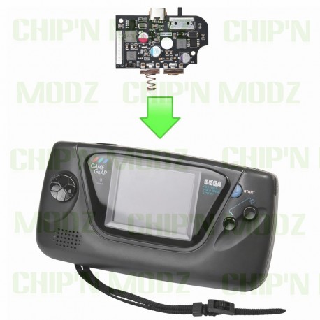 Installation carte Alimentation USB-C - Sega Gamegear