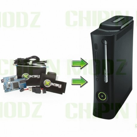 Installation Xkey (x3key) / Xbox 360 PHAT, LiteOn DG16D4S (slim)